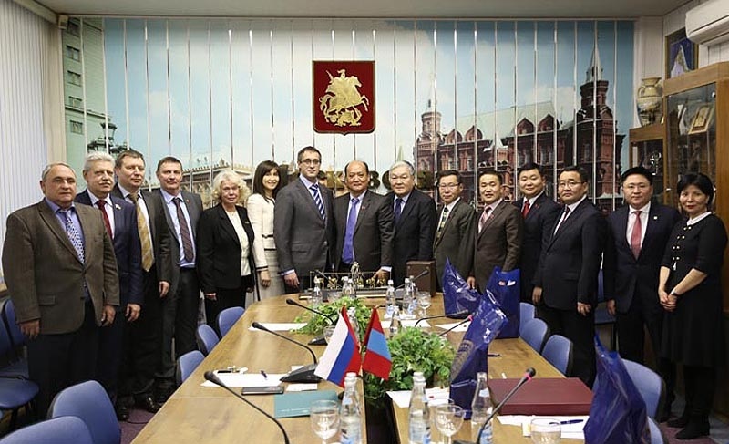 Встреча депутатов МГД с делегацией Хурала народных представителей города Улан-Батора.